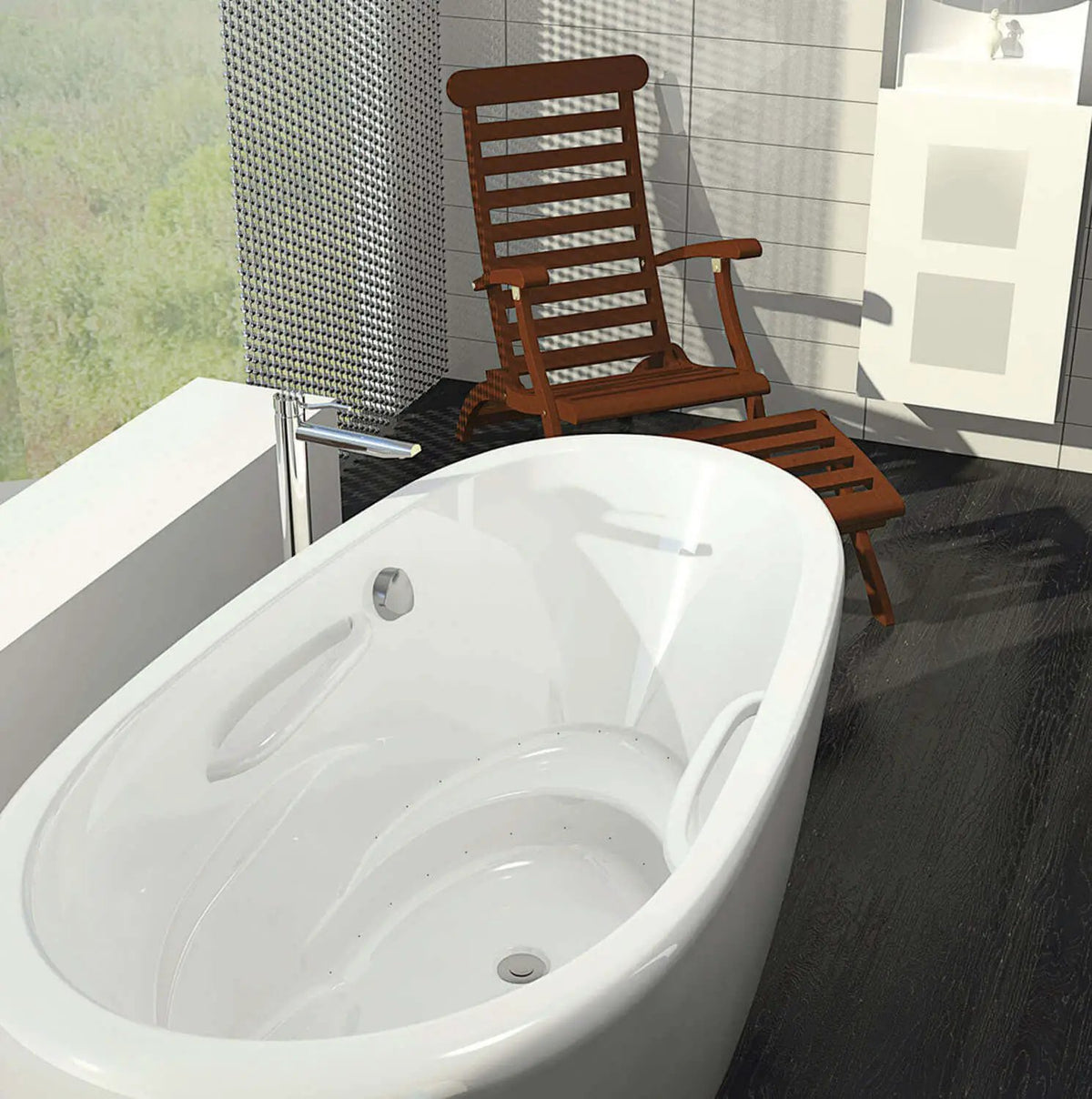 Bain Ultra BESSOD00N Essencia 7236 Oval Drop-in Bathtub
