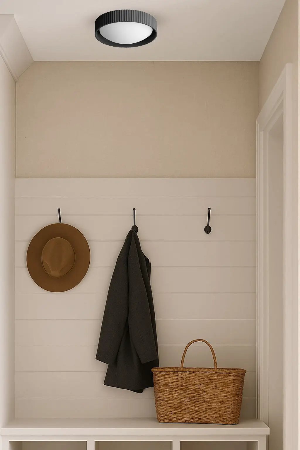 matte black flush mount