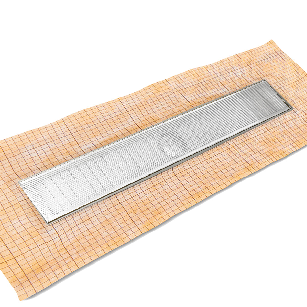 Infinity Drain 60" FCS Series Complete Kit with 4" Wedge Wire Grate