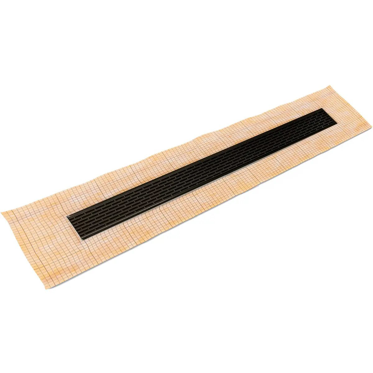 Infinity Drain 24" FCS Series Complete Kit with 2 1/2" Perforated Offset Slot Grate by Infinity Drain
