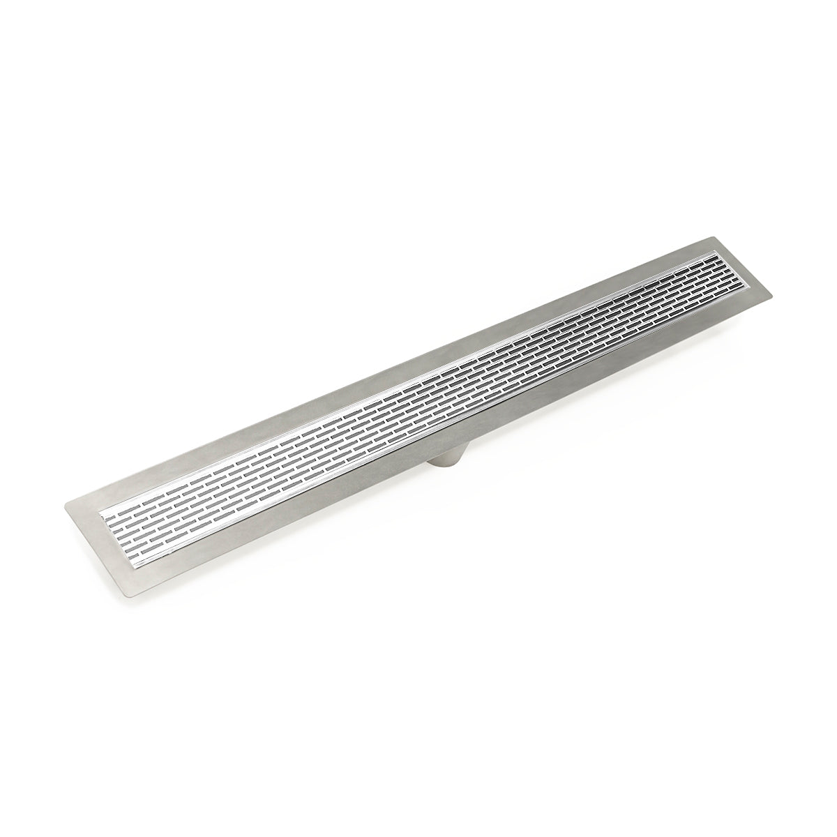 Infinity Drain 24" FF Series Complete Kit with 2 1/2" Perforated Offset Slot Grate