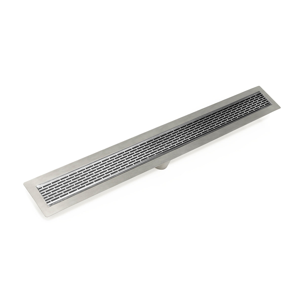 Infinity Drain 32" FF Series Complete Kit with 2 1/2" Perforated Offset Slot Grate