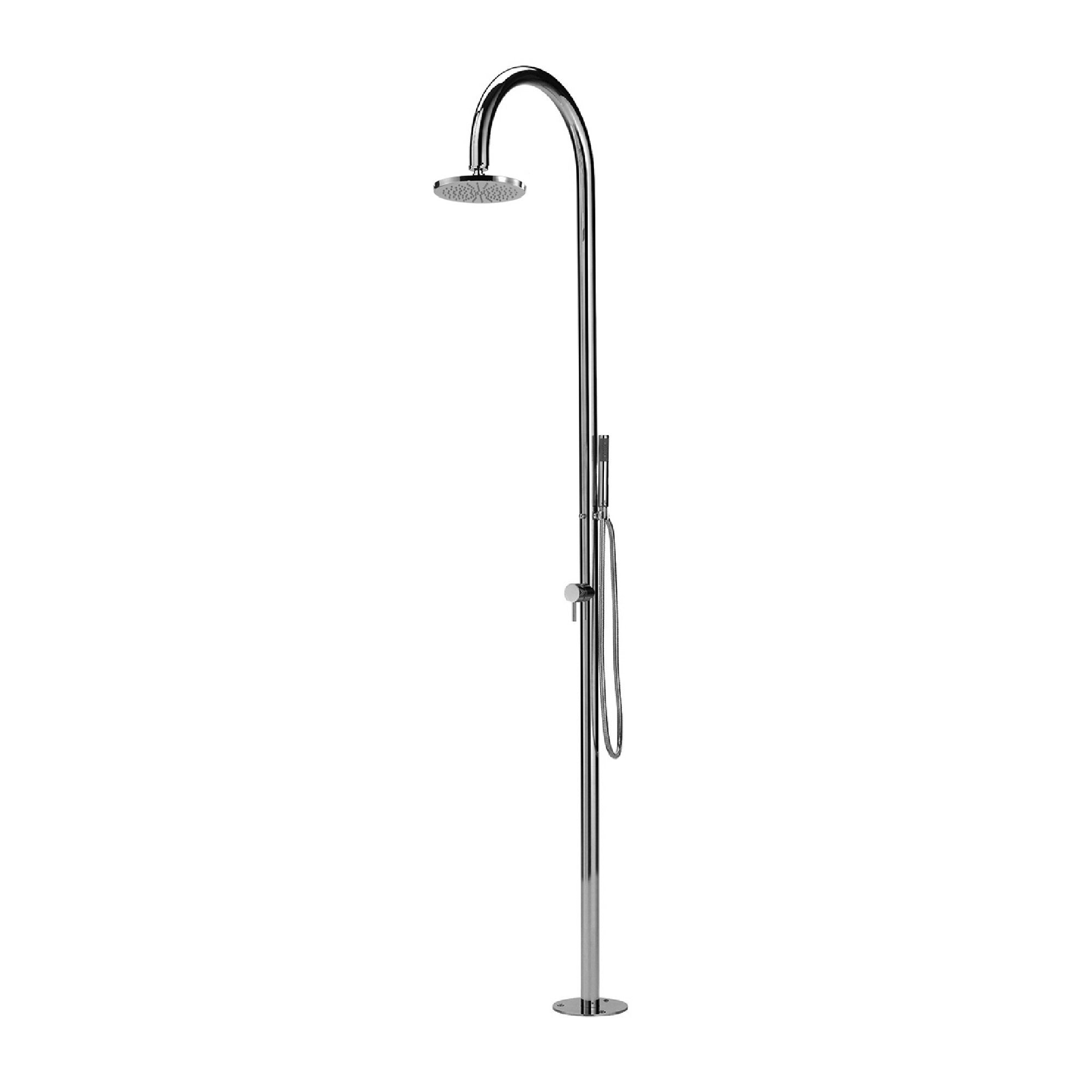 Outdoor Shower Company FTA-C50AS-HCHS Origo Free Standing Hot & Cold ...