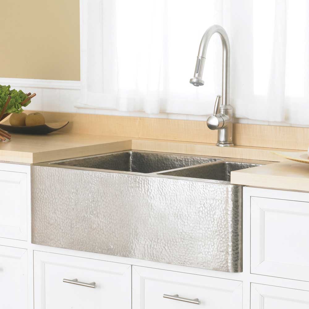 brushed nickel kitchen sink