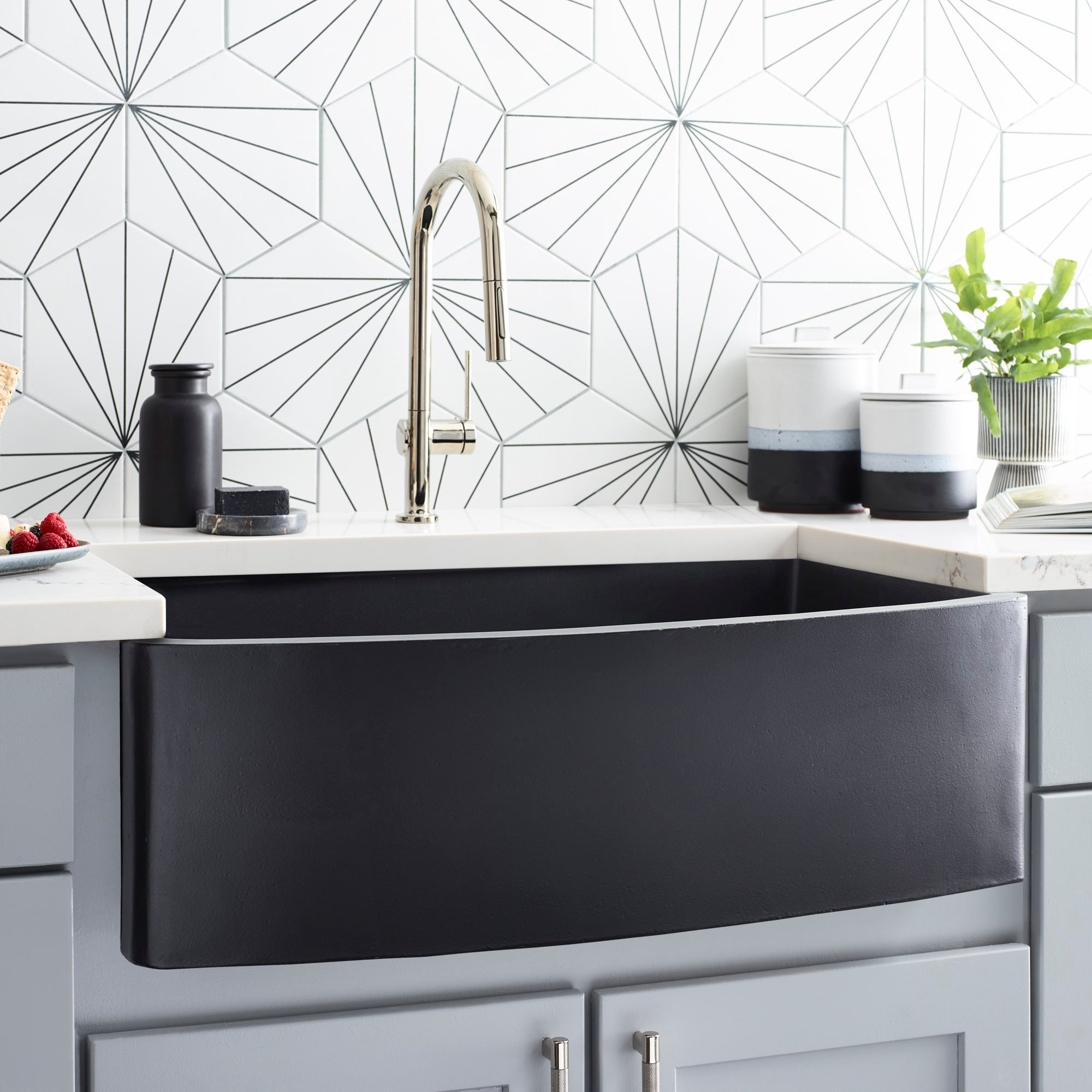 charcoal kitchen sink