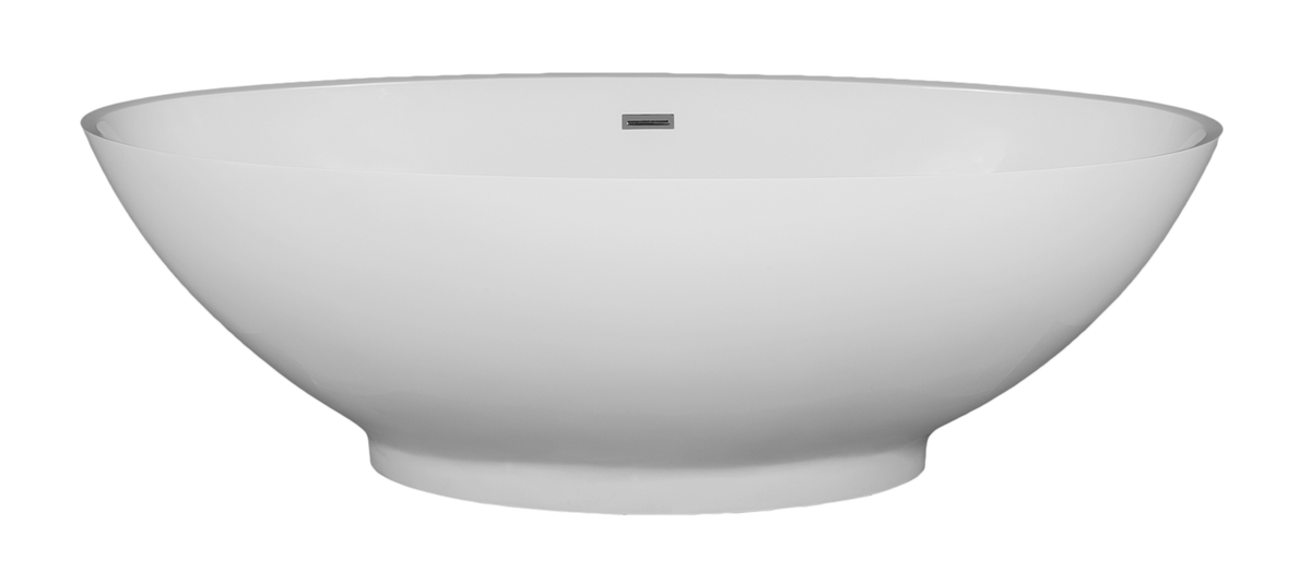 matte white freestanding bathtub