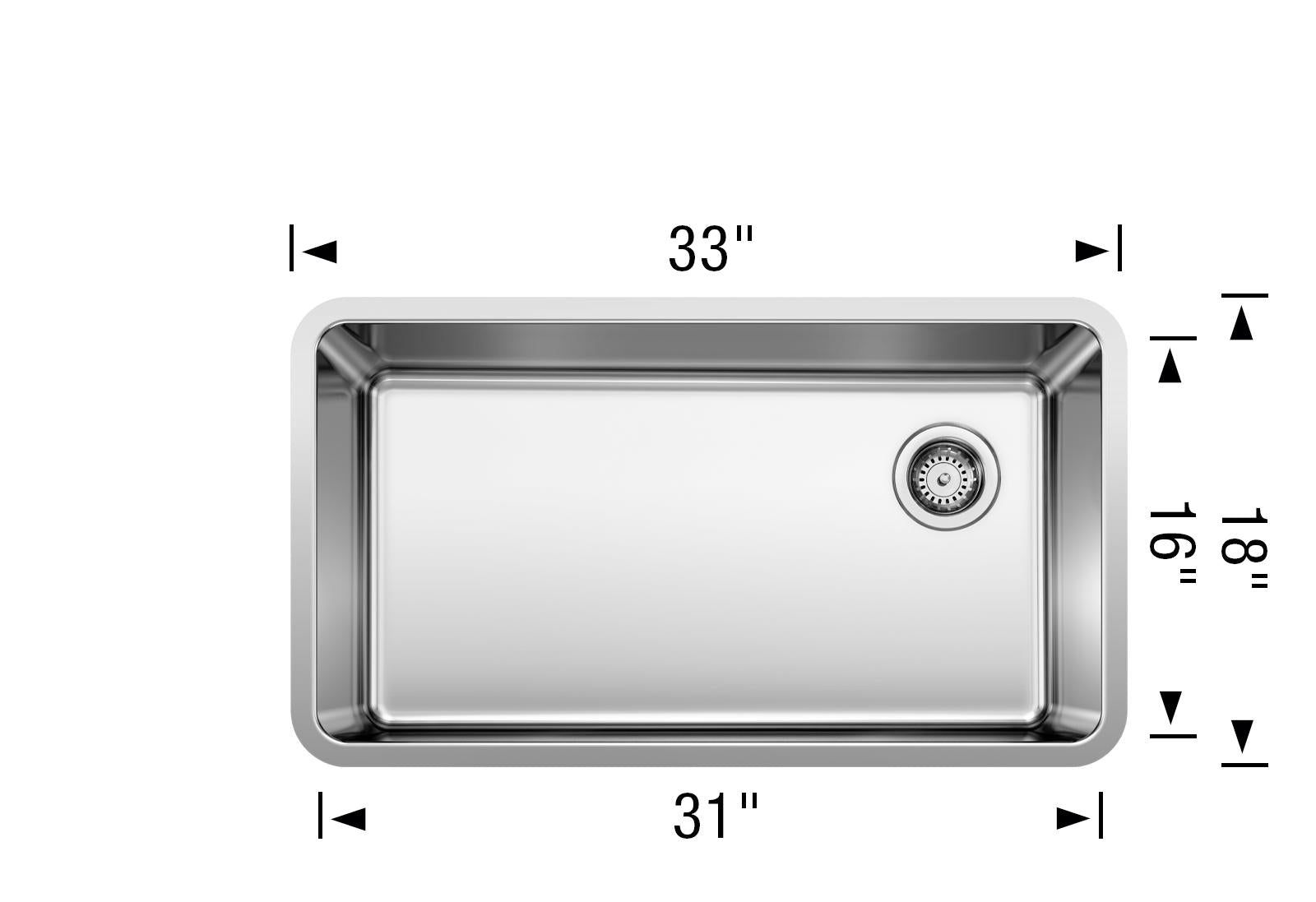 satin polish stainless steel sink