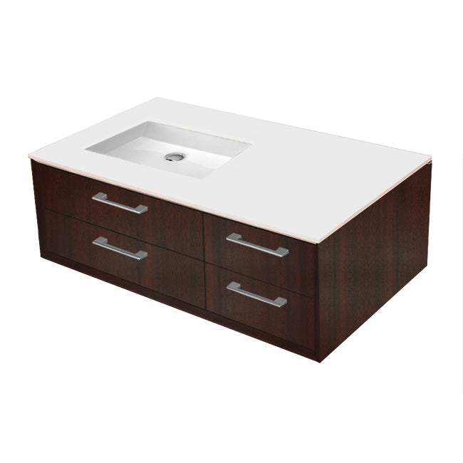 Lacava Gemelli 36" Wall Mount Vanity - Left