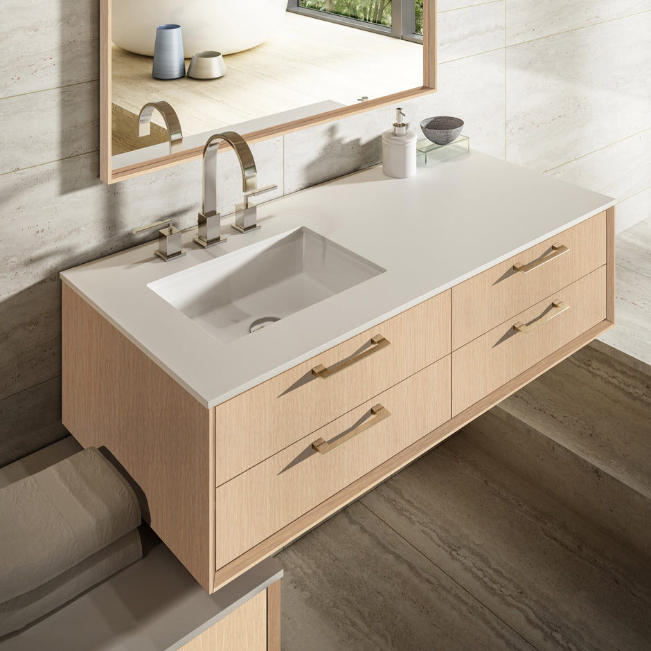 white oak vanity