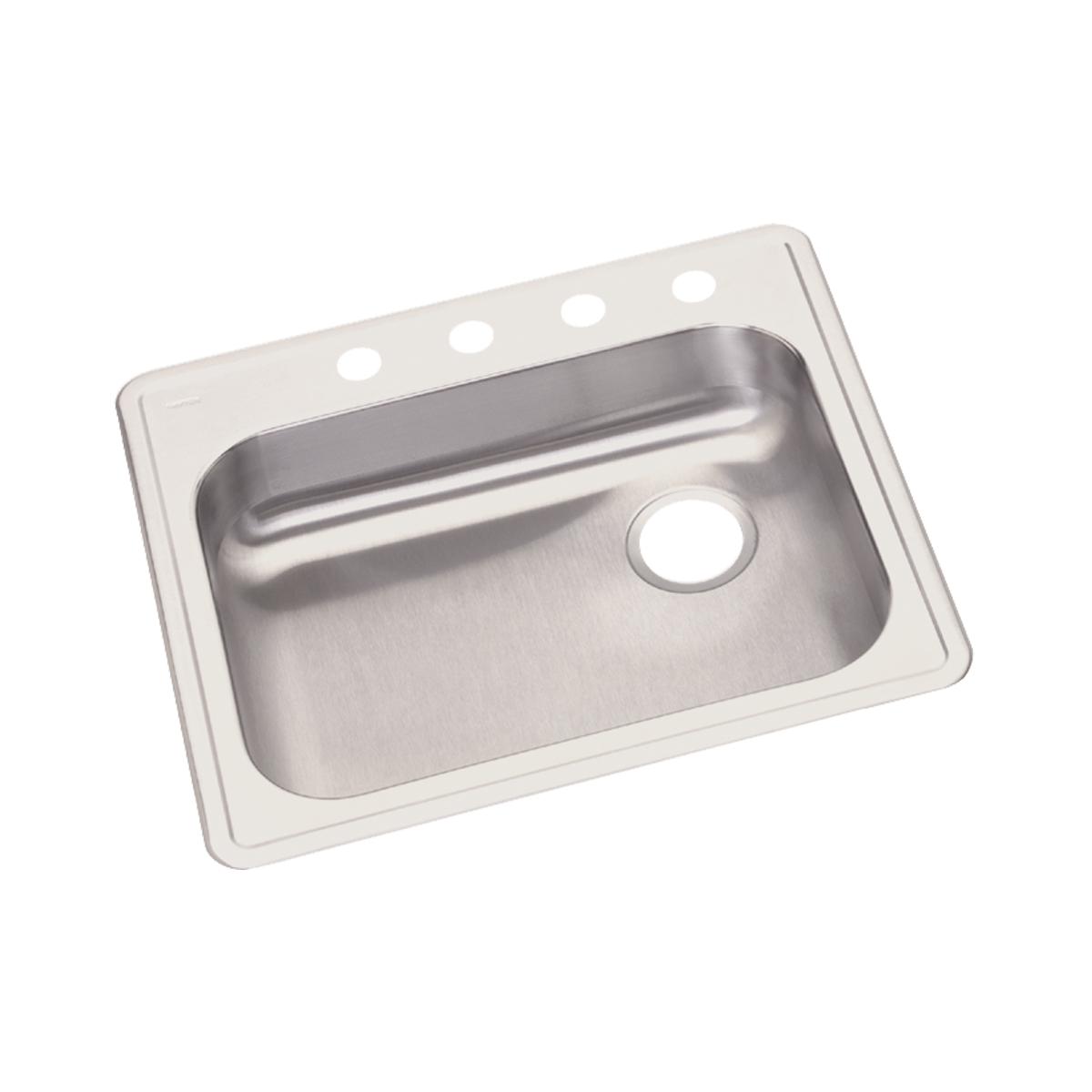 Elkay Dayton 25" x 21-1/4" x 5-3/8" Single Bowl Drop-in Sink with Right Drain