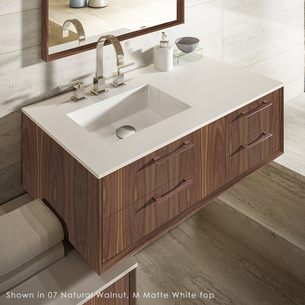 natural walnut vanity