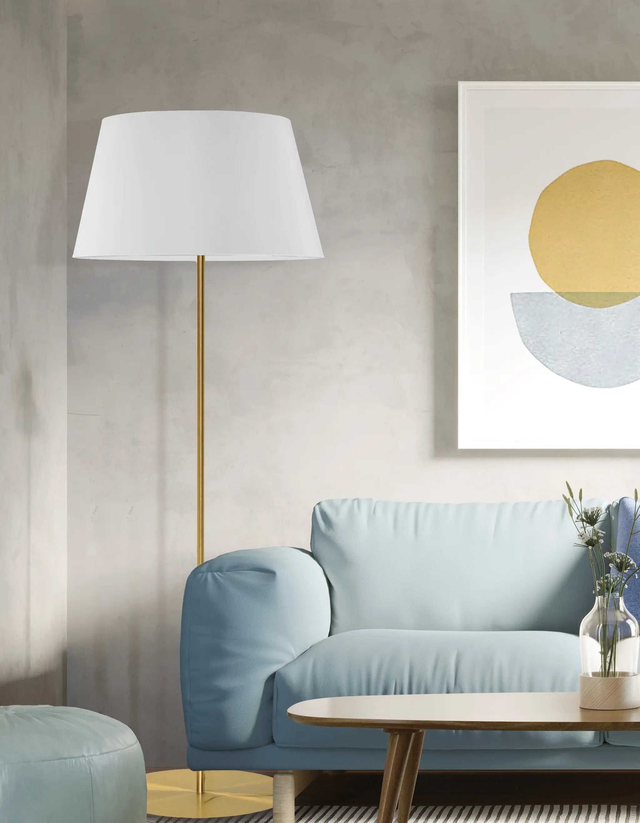 aged brass table lamp