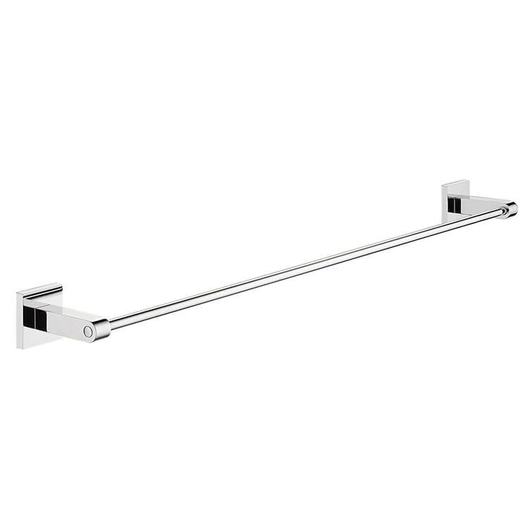 polished chrome towel bar