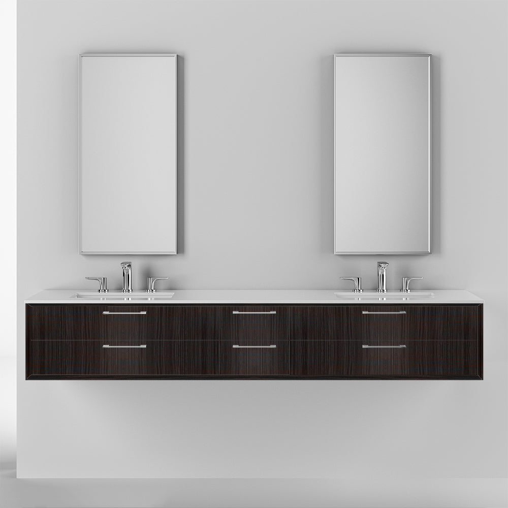 gray zebra vanity