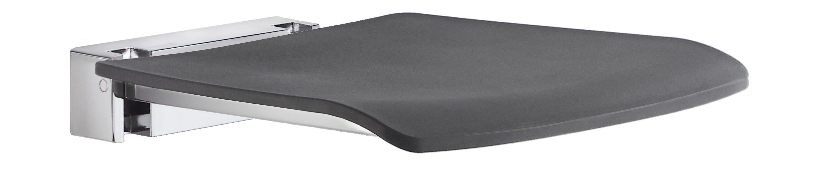 chromed zinc/aluminium shower seat