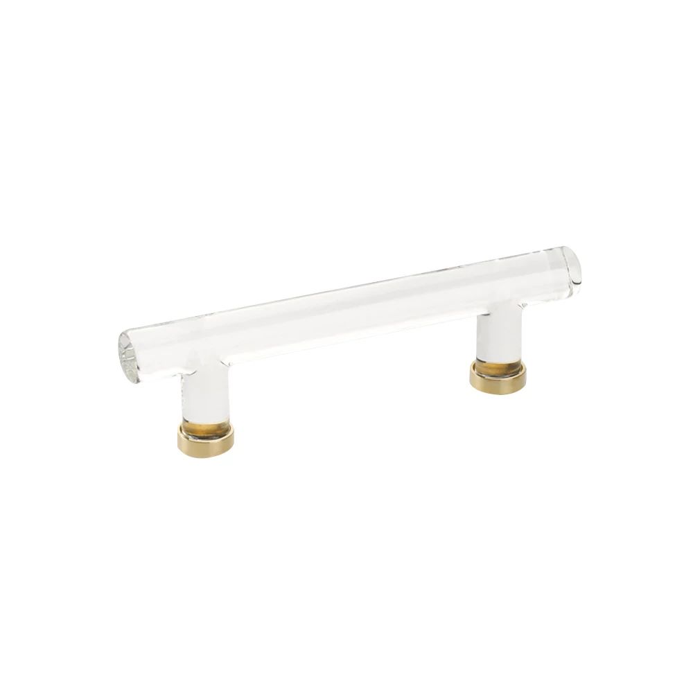 Emtek 4" CC Modern Glass Bar Cabinet Pull