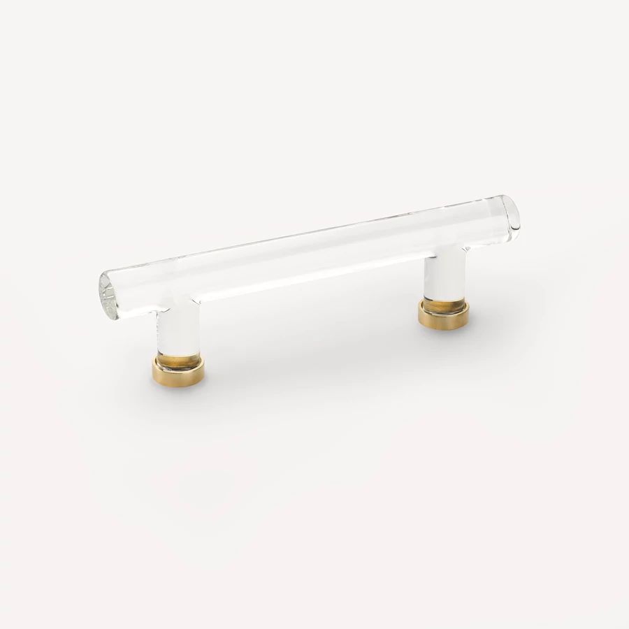 Emtek 4" CC Modern Glass Bar Cabinet Pull