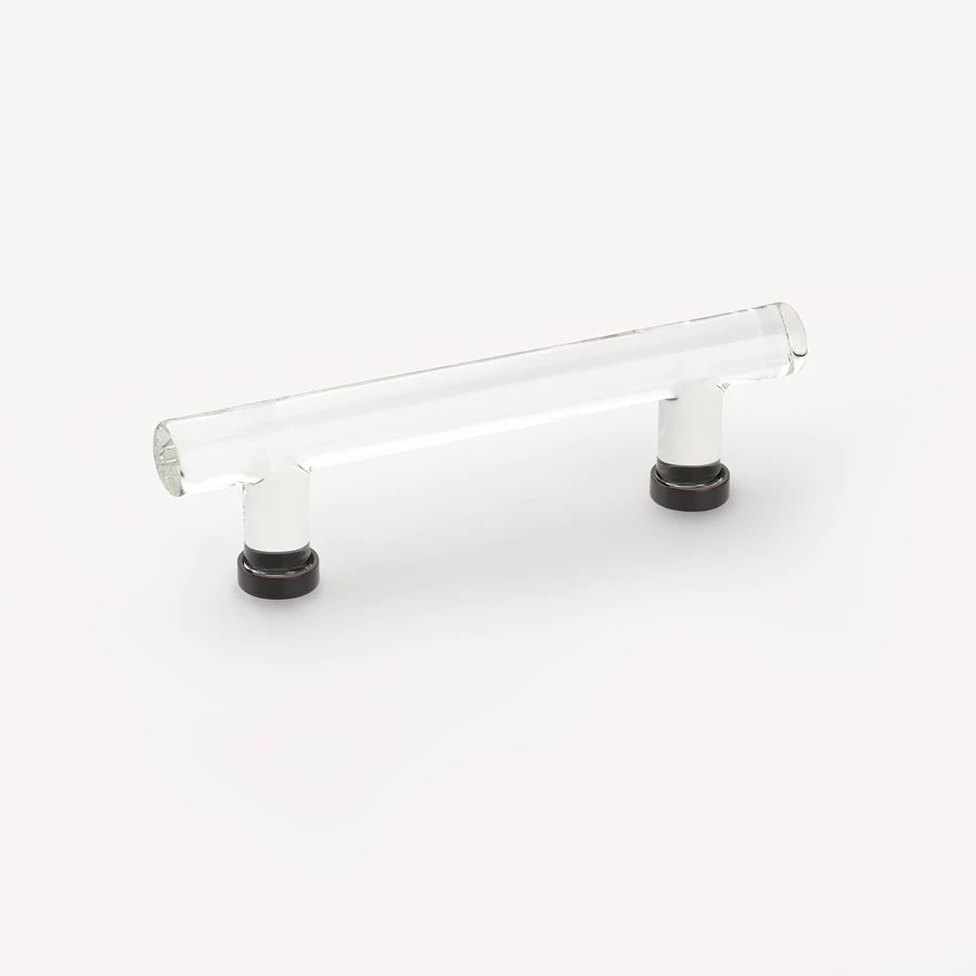 Emtek 4" CC Modern Glass Bar Cabinet Pull