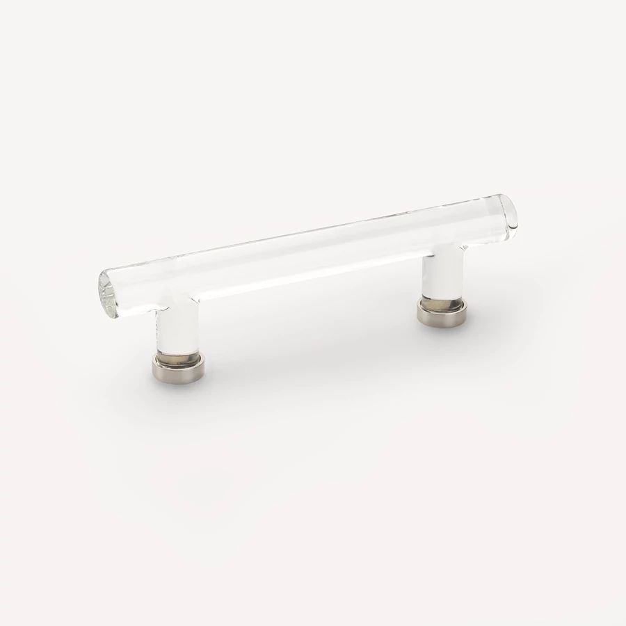 Emtek 4" CC Modern Glass Bar Cabinet Pull