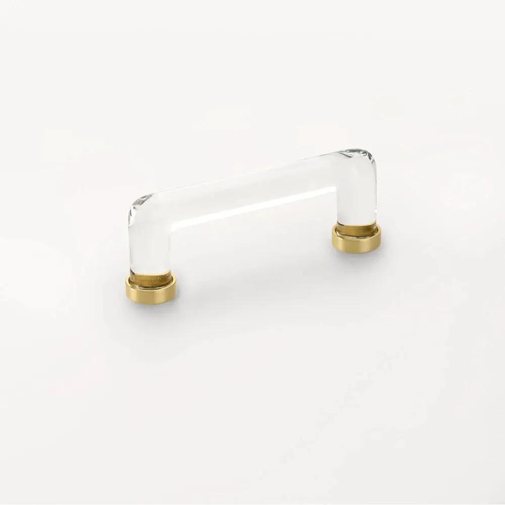 Emtek 4" CC Modern Glass Cabinet Pull by Emtek