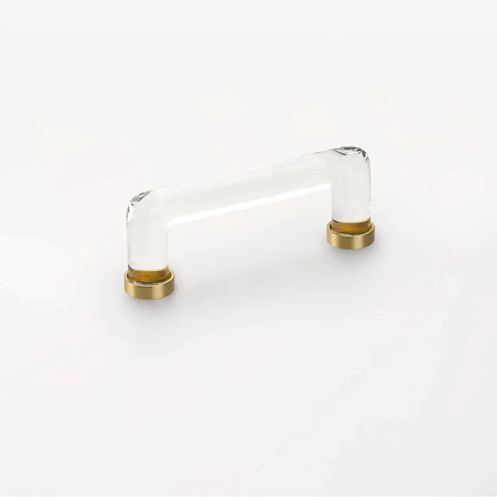 Emtek 4" CC Modern Glass Cabinet Pull by Emtek