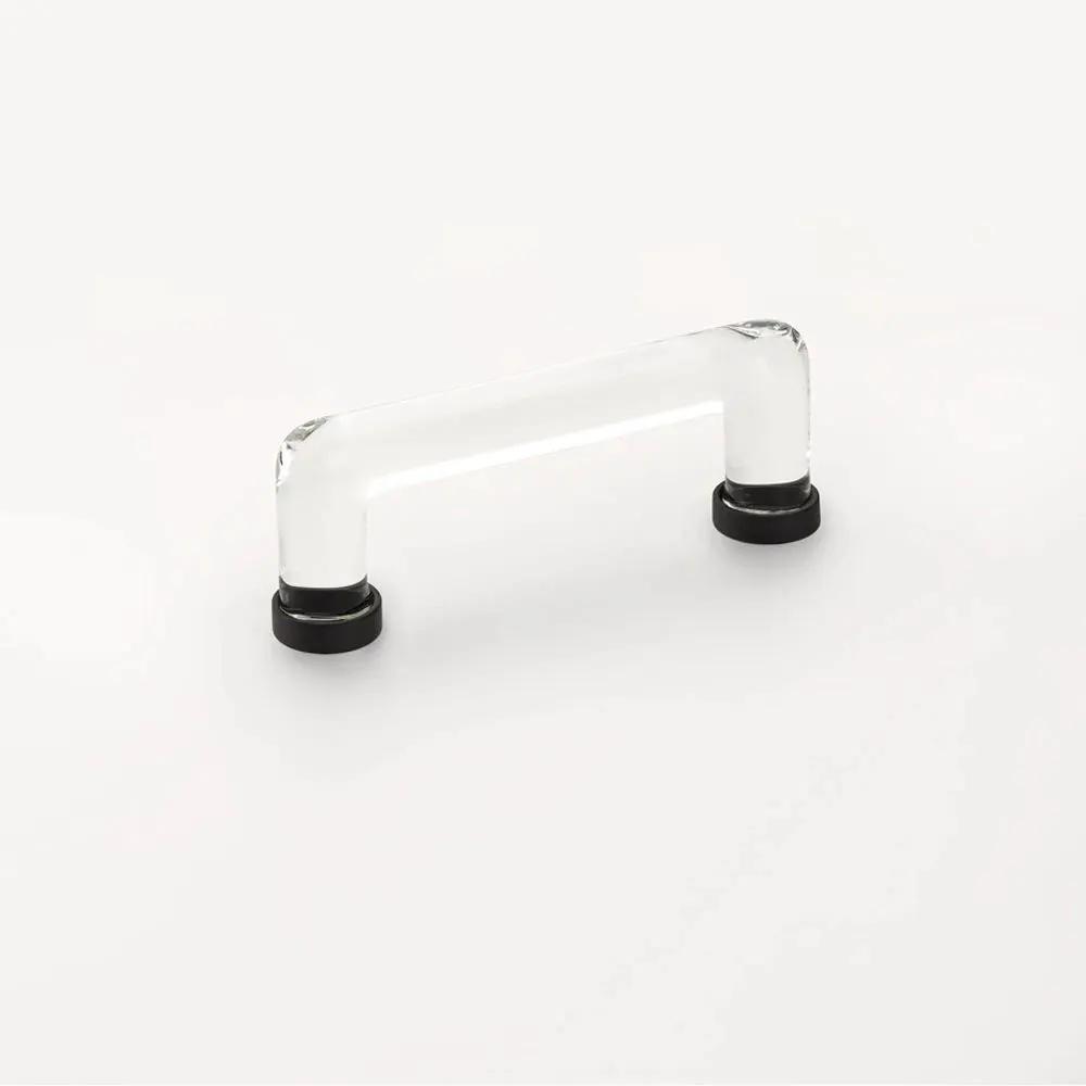 Emtek 4" CC Modern Glass Cabinet Pull by Emtek