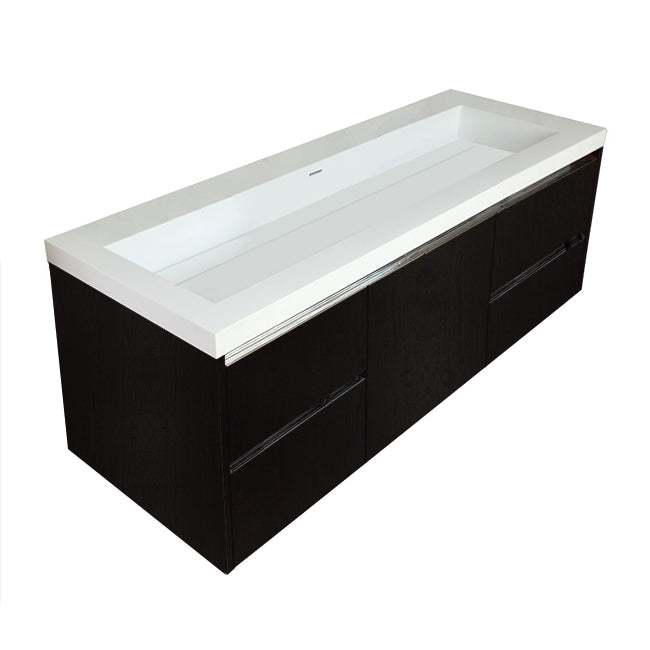 Lacava Kubista 60" Wall-Mount Under Counter Vanity