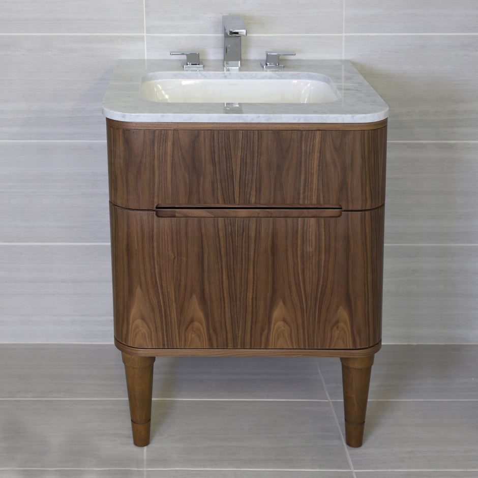 natural walnut vanity