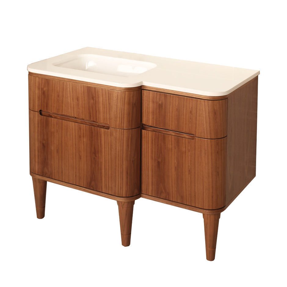 natural walnut vanity