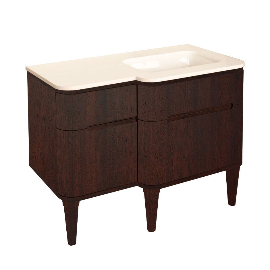 african mahogany vanity