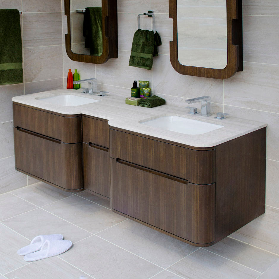 gray zebra vanity