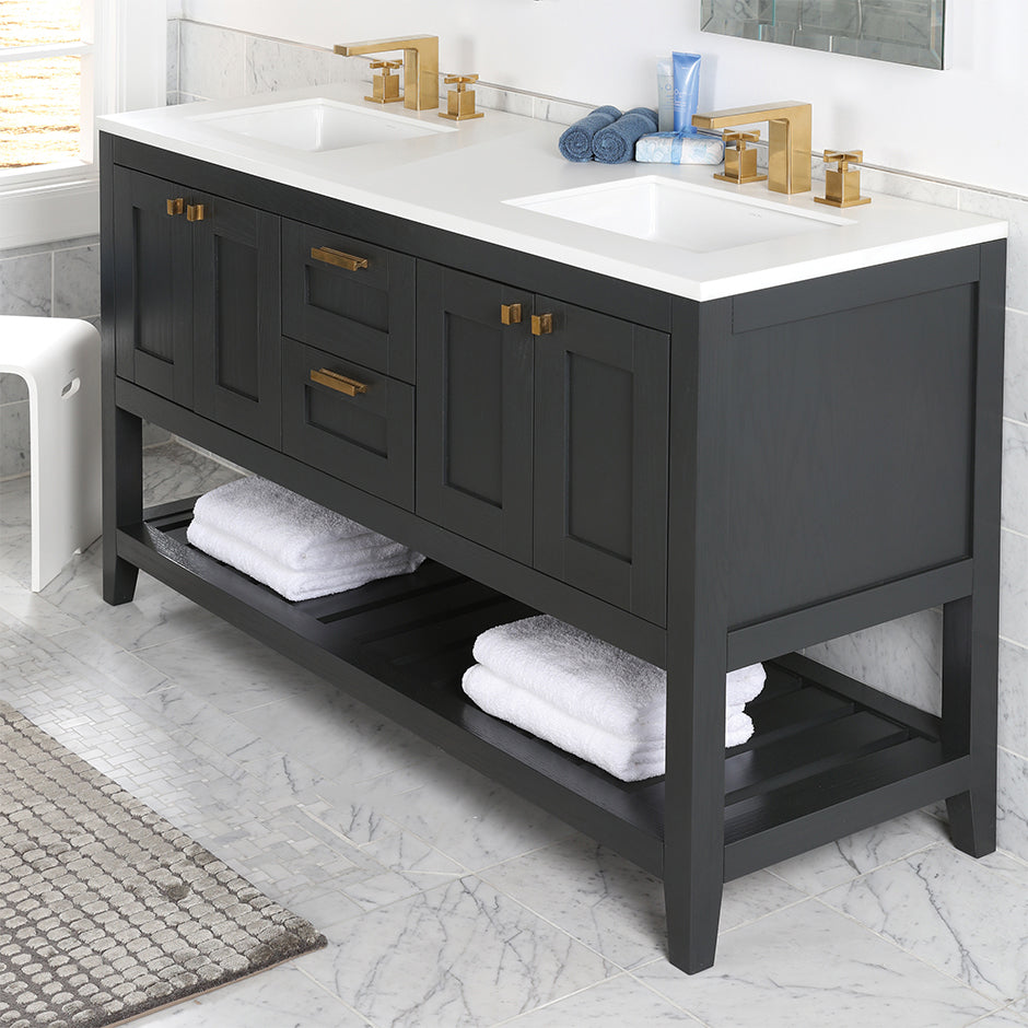 ash gray  vanity