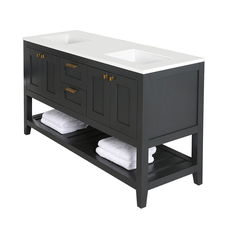 ash gray  vanity