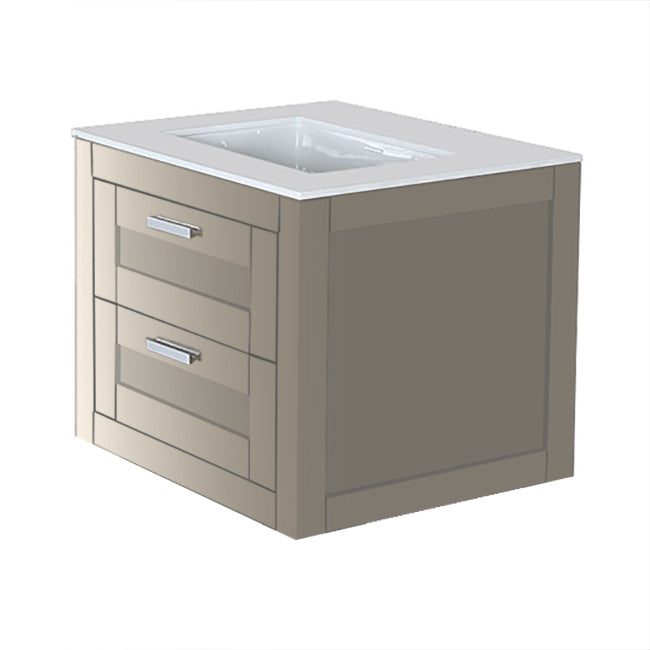 Lacava Stile 24" Wall-Mount Under-Counter Vanity