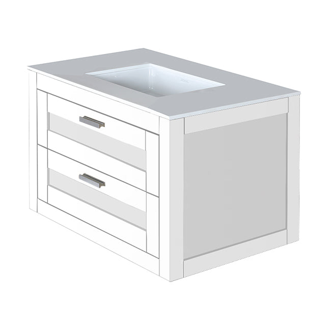 Lacava Stile 30" Wall-Mount Under-Counter Vanity