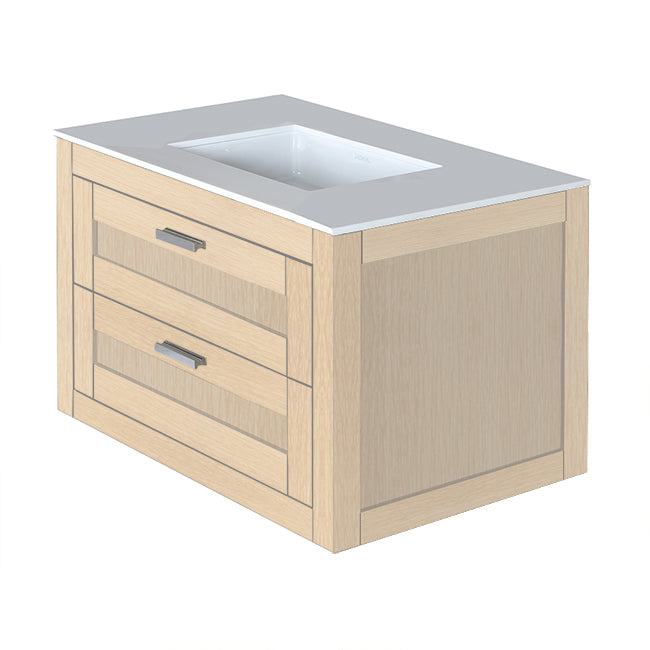 Lacava Stile 30" Wall-Mount Under-Counter Vanity