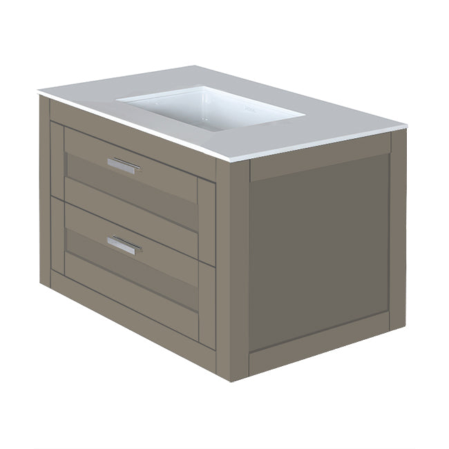 Lacava Stile 30" Wall-Mount Under-Counter Vanity