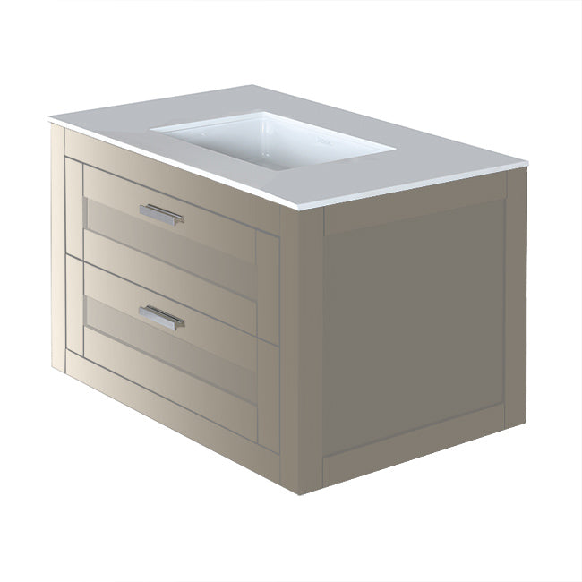 Lacava Stile 30" Wall-Mount Under-Counter Vanity