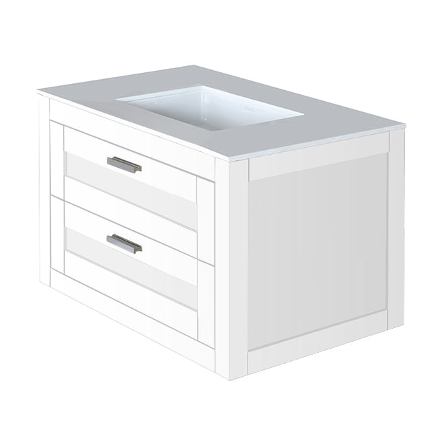 Lacava Stile 30" Wall-Mount Under-Counter Vanity