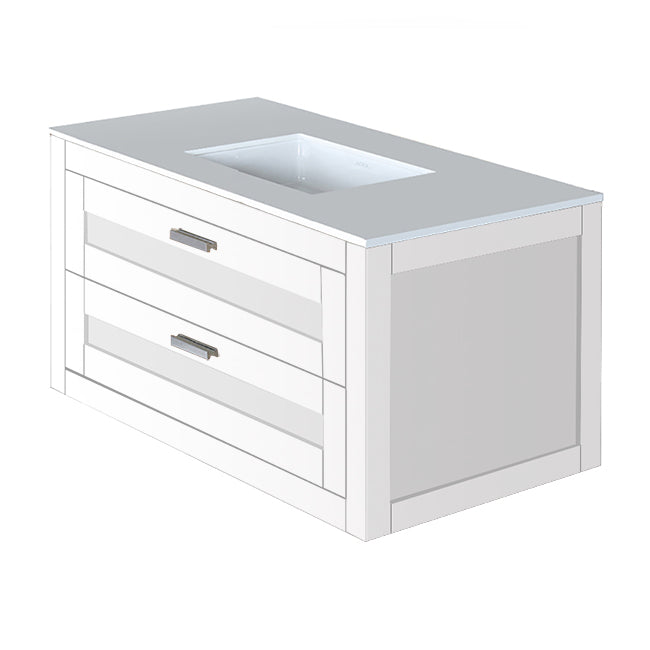 Lacava Stile 36" Wall-Mount Under-Counter Vanity