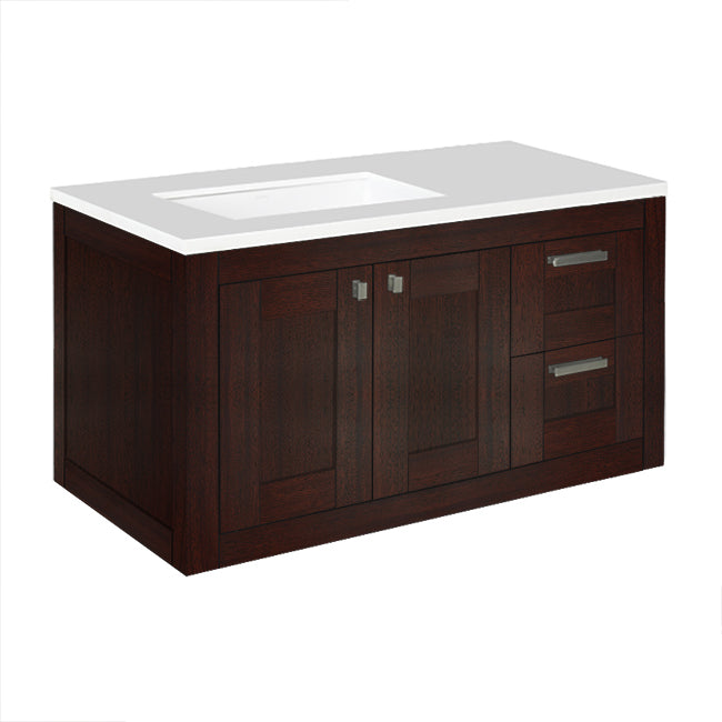 Lacava Stile 36" Wall-Mount Under-Counter Vanity - Left