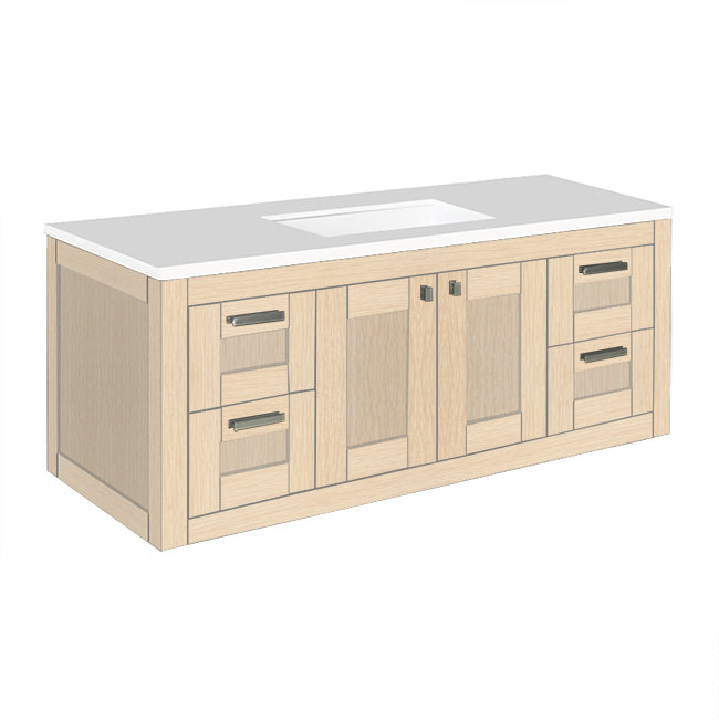 Lacava Stile 48" Wall-Mount Under-Counter Vanity