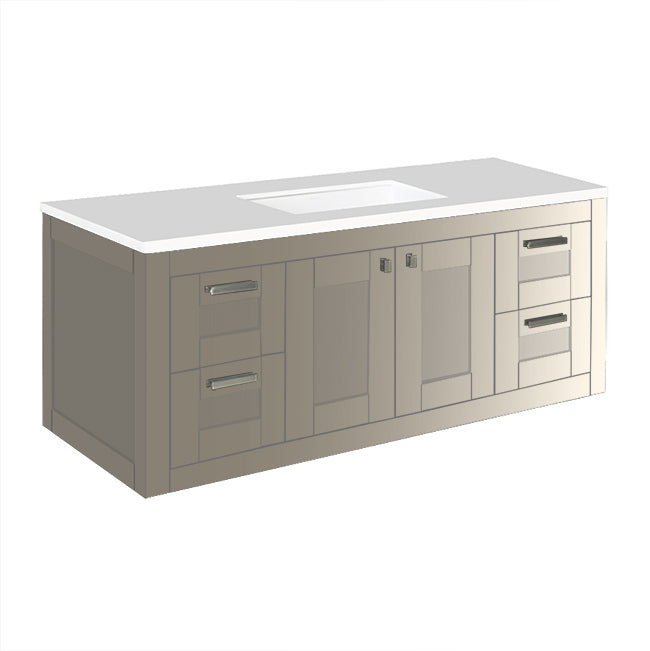 Lacava Stile 48" Wall-Mount Under-Counter Vanity