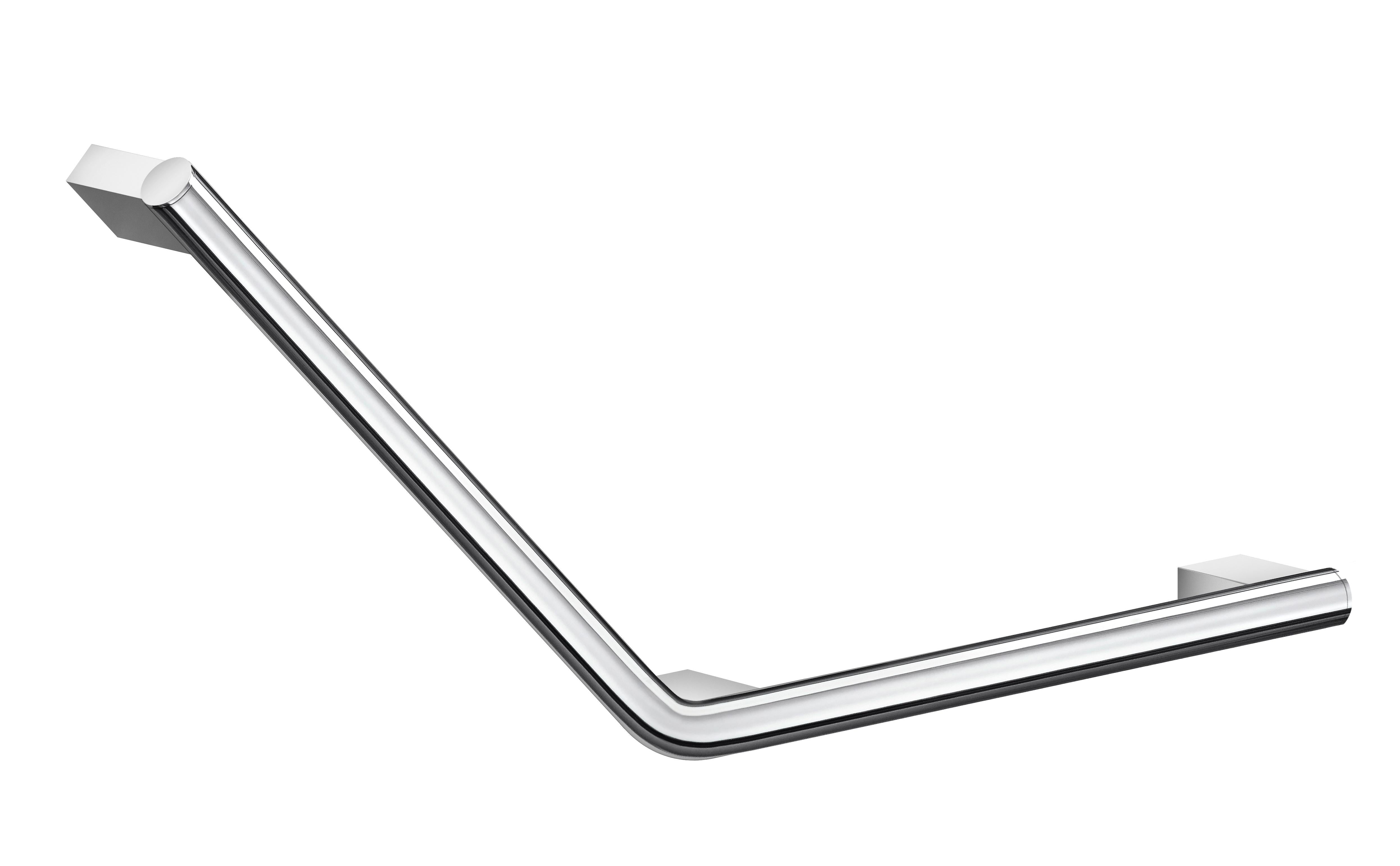 chromed stainless steel grab bar