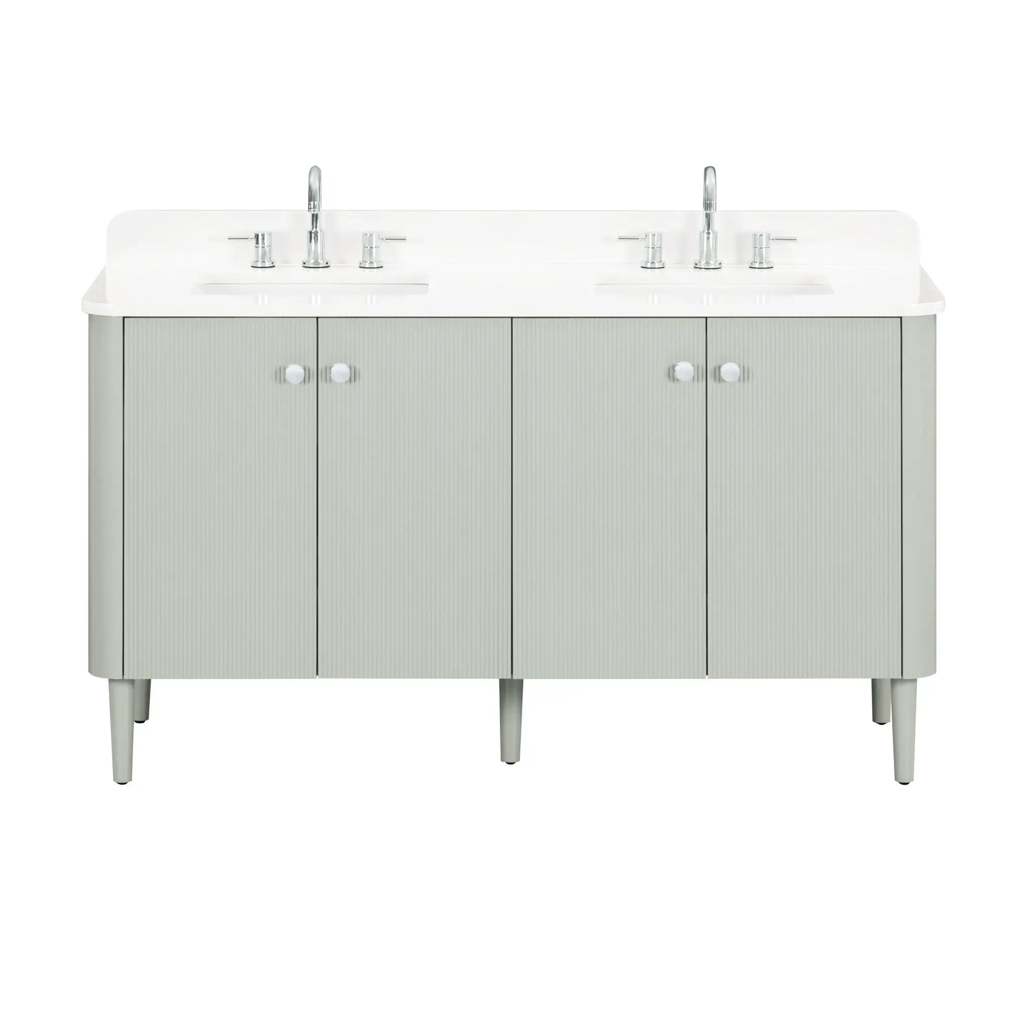 Avanity Haley 61 in. Double Sink Bathroom Vanity Set in Soft Sage by Avanity