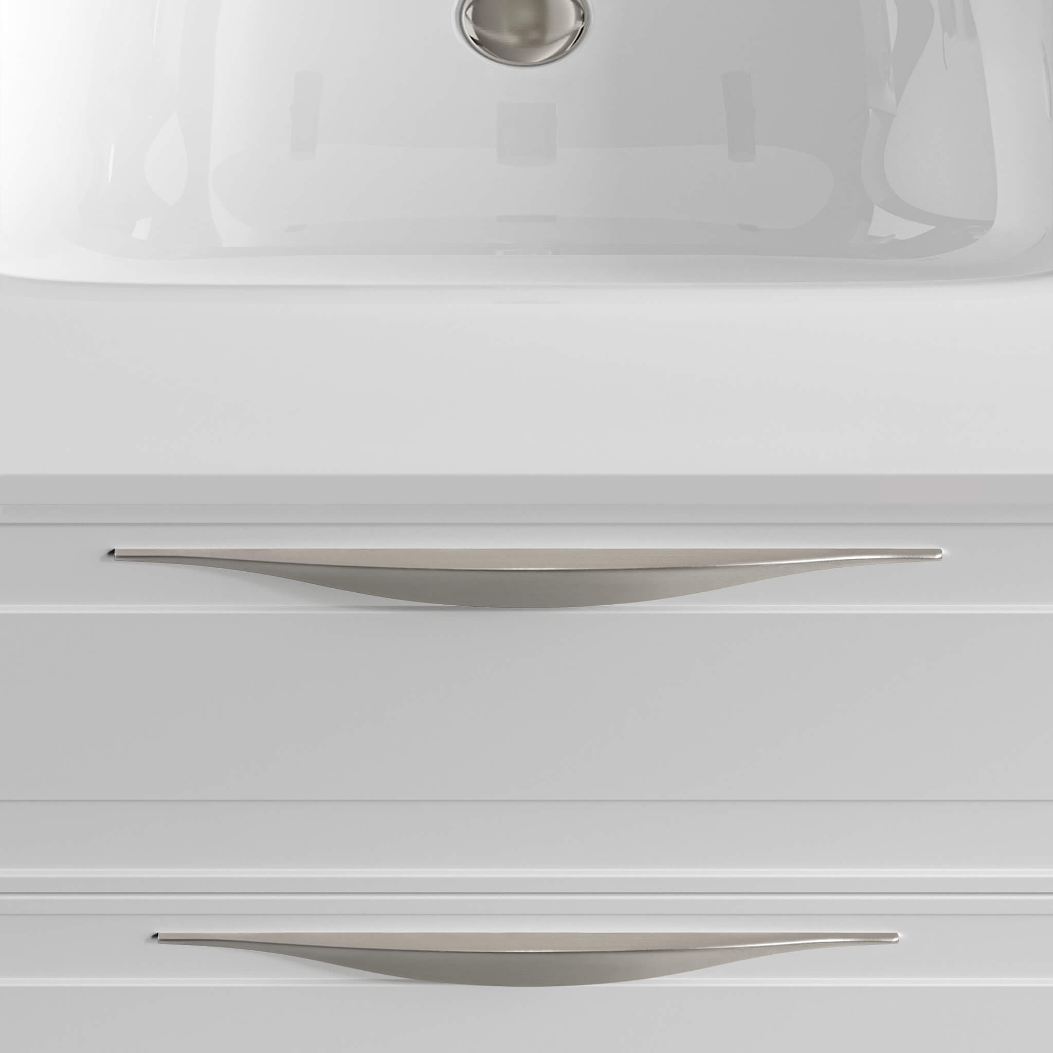 brushed nickel vanity handles