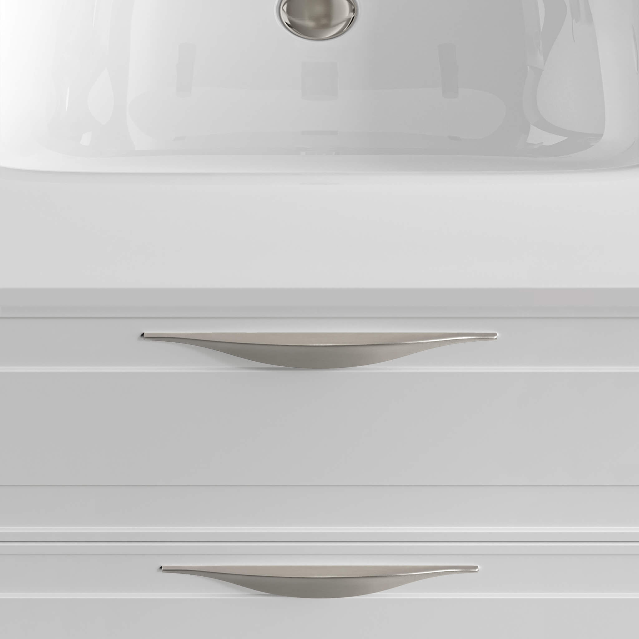 brushed nickel vanity handles