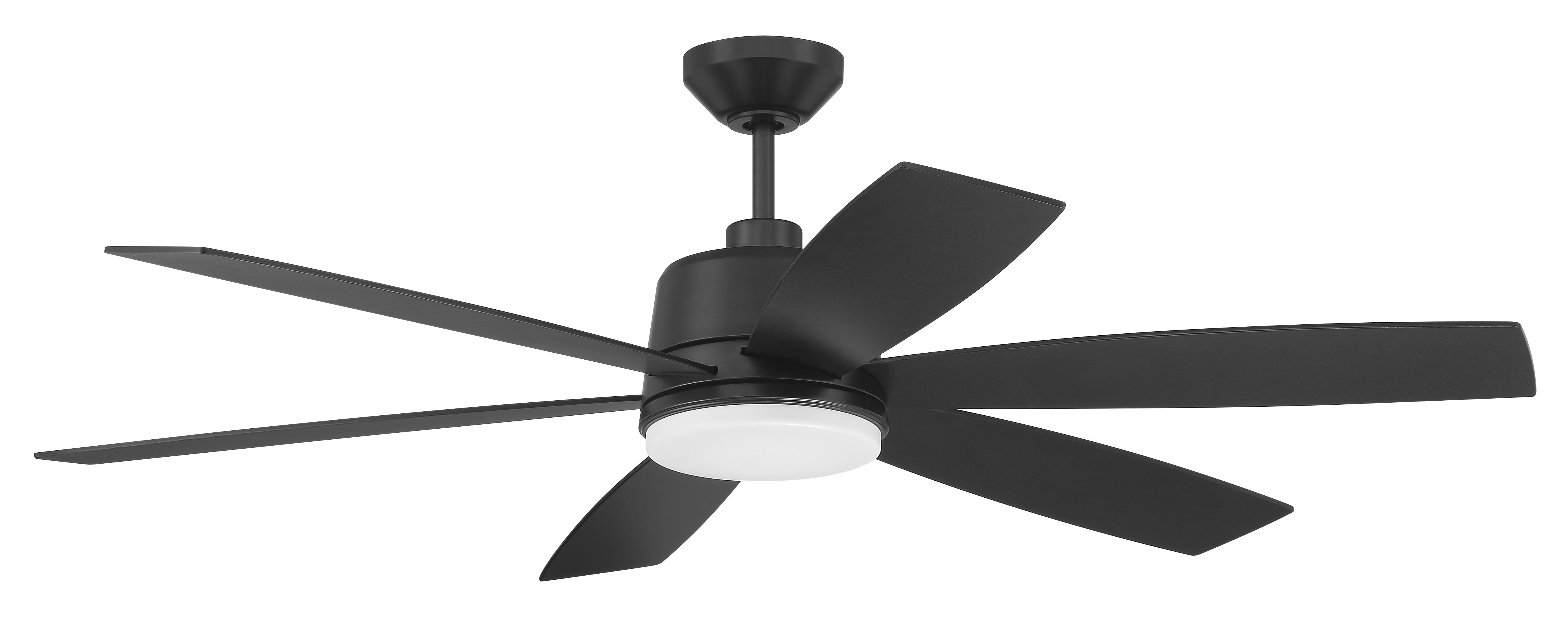 flat black ceiling fans