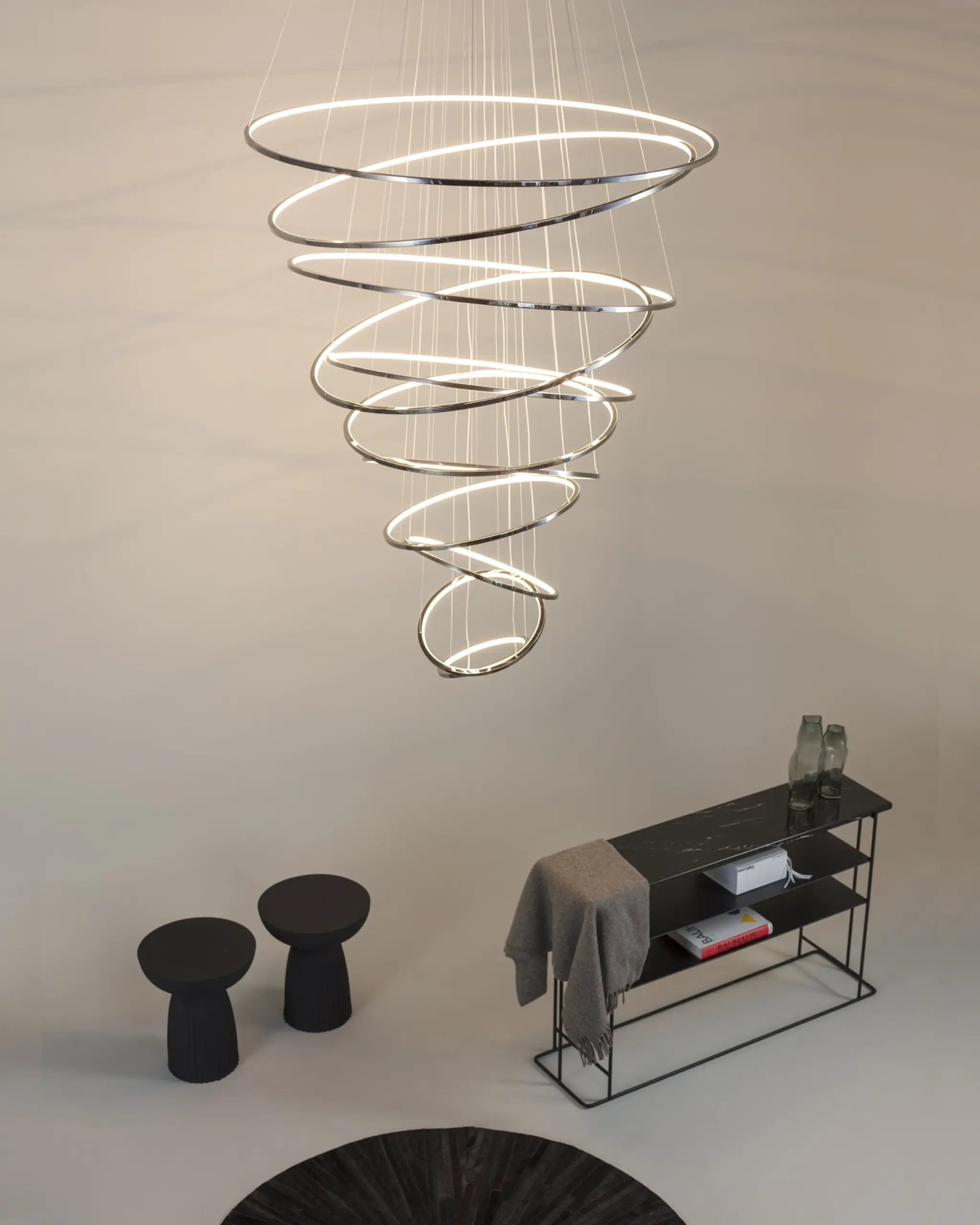 dark matt chandelier