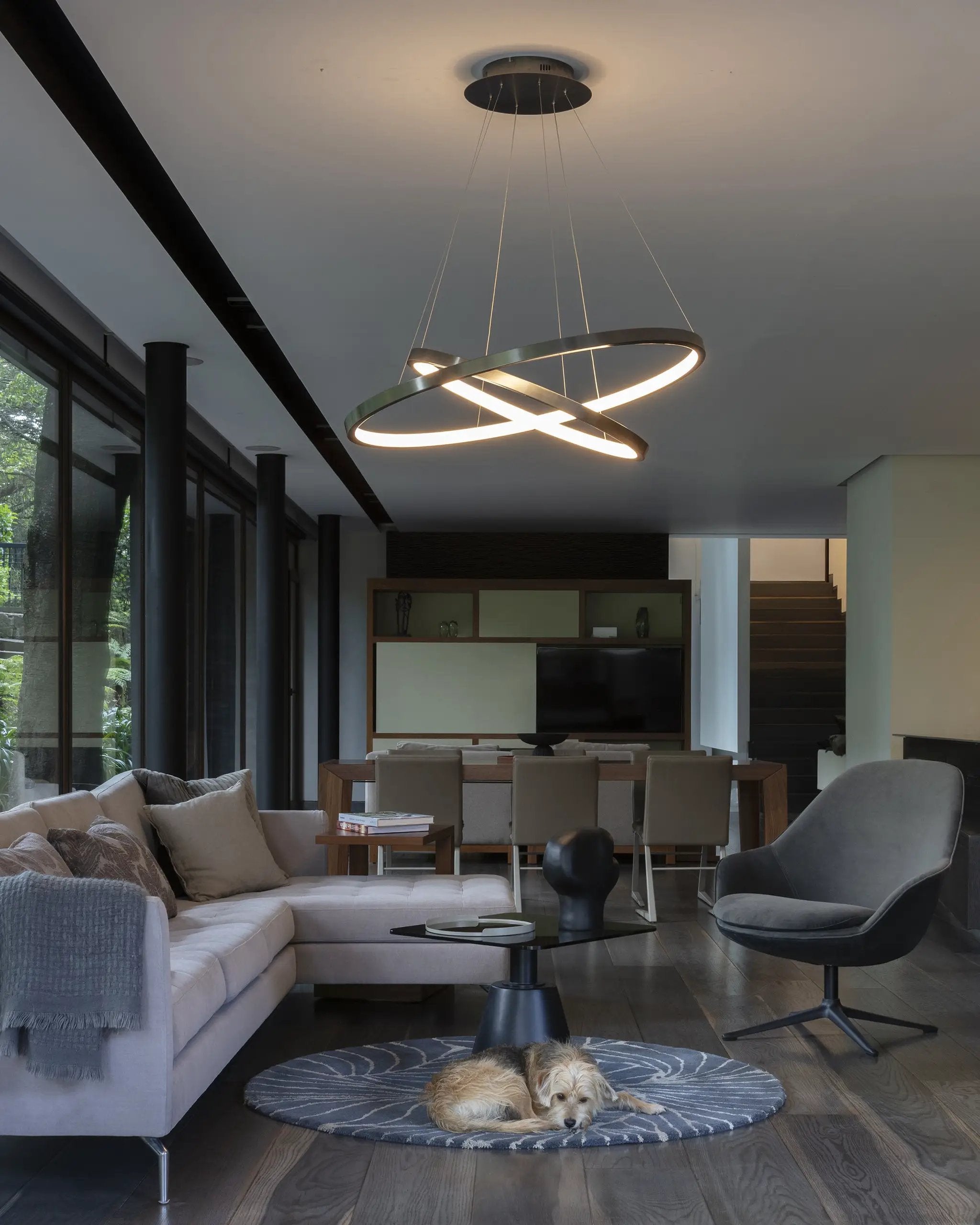 dark matt chandelier